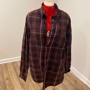Worn Once UO renewal flannel shirt